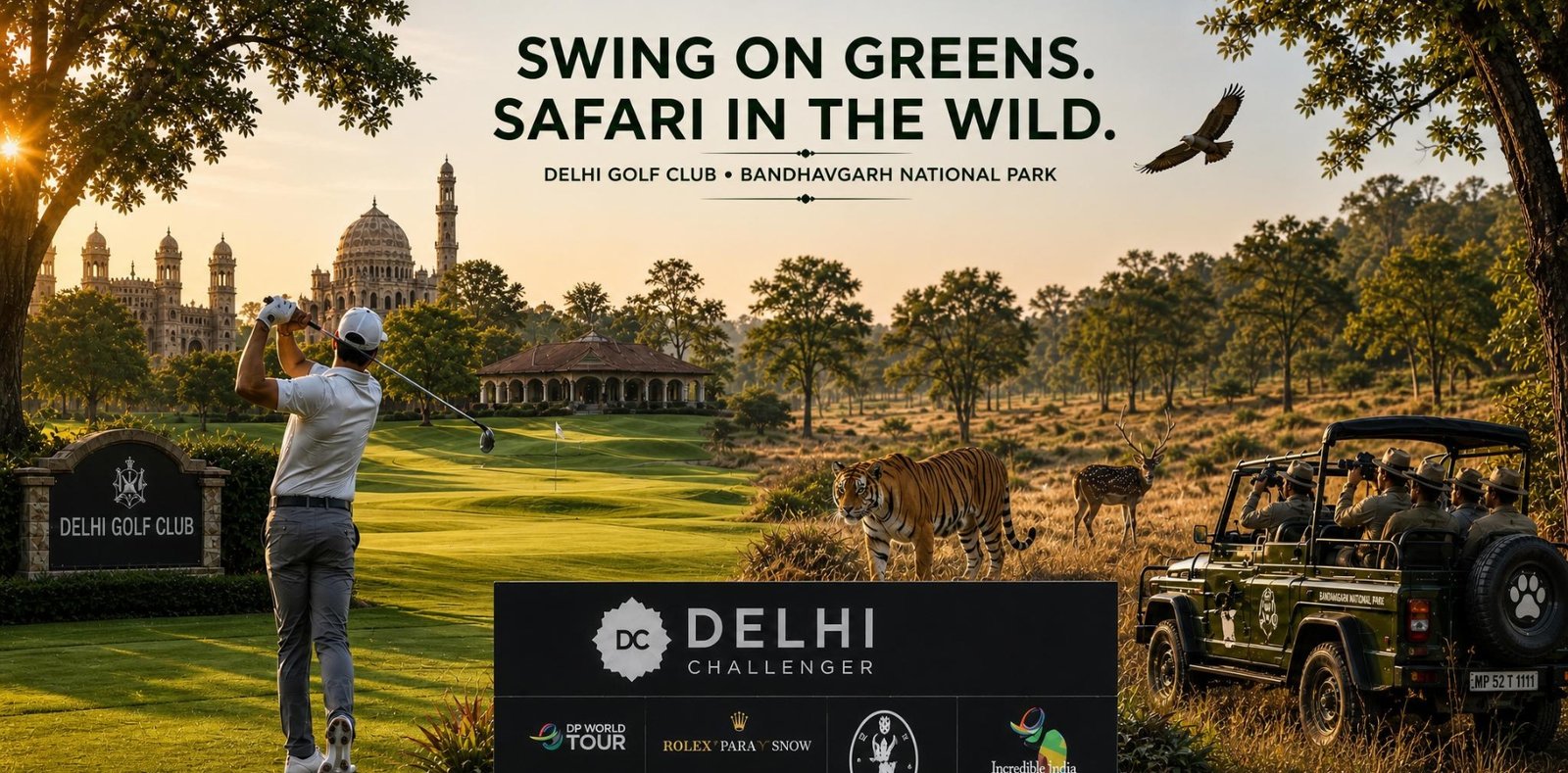 Luxury Golf and Wildlife Experience — Delhi to Bandhavgarh