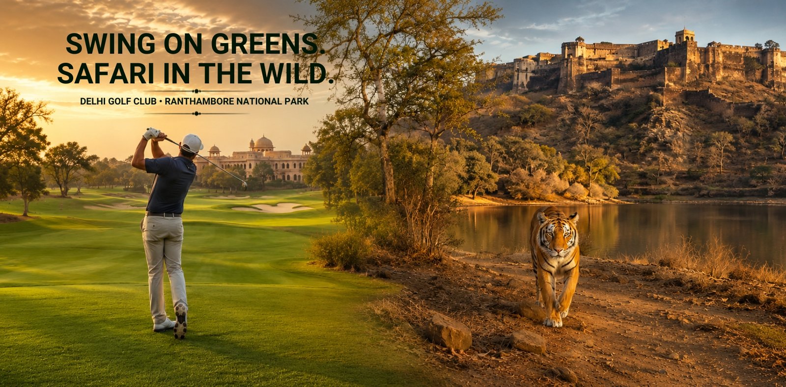 Luxury Golf and Wildlife Experience — Delhi to Ranthambore